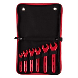 Набор рожковых диэлектрических ключей, 10-19 мм, 6 предметов, в футляре на молнии TOLSEN TTV83606 TTV83606 - фото 722274