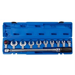 Динамометрический ключ серии "FIT", 14х18 мм с набором рожковых насадок 13-30 мм, 60-340 Нм, кейс KING TONY 345203D11MR TONY - фото 722303