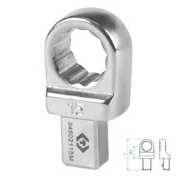 Насадка накидная серии "FIT", 15 мм, 9х12 мм KING TONY 34502115M TONY - фото 722328