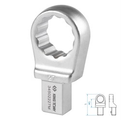 Насадка накидная серии "FIT", 27 мм, 14х18 мм KING TONY 34502227M TONY - фото 722345