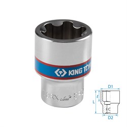 Головка торцевая TORX Plus 1/2", EP30, L = 45 мм KING TONY 433E30M TONY - фото 722438