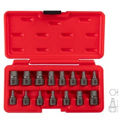 Набор экстракторов, 3-14 мм, 15 предметов, кейс KING TONY 11015SQ TONY - фото 722447