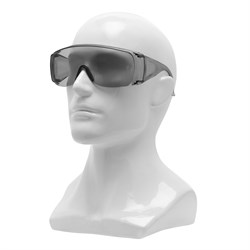 Очки защитные открытого типа, затемненные, ударопрочный поликарбонат Сибртех 89156 - фото 722778