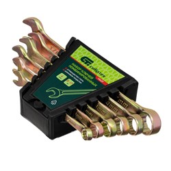 Набор ключей комбинированных, 8-17 мм, 6 шт Сибртех 15437 - фото 723389