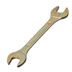 Ключ рожковый, 17 х 19 мм, желтый цинк Сибртех 14310 - фото 723555