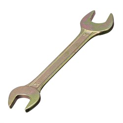 Ключ рожковый, 24 х 27 мм, желтый цинк Сибртех 14314 - фото 723567