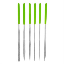 Набор надфилей алмазных, 140 х 50 х 3 мм, 6 шт Сибртех 158317 - фото 724058