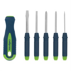 Отвертка со сменными насадками Сибртех 5 шт 13384 - фото 724470