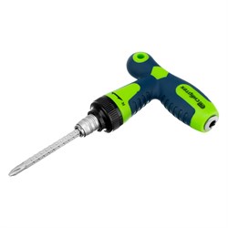 Отвертка с храповым механизмом Сибртех т-образная комбинированная PH2/SL6 13364 - фото 724808