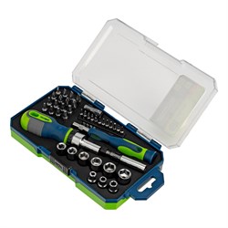 Отвертка со сменными битами Сибртех 41 шт 13338 - фото 724842