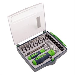 Отвертка со сменными битами Сибртех 61 предмет 13363 - фото 724859