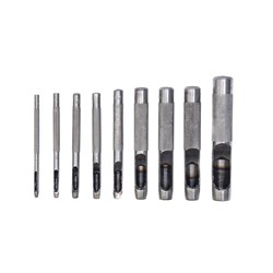 Набор пробойников для кожи 3 4 6 8 10 12.5 мм, 6 шт, чехол Сибртех 18306 - фото 724950