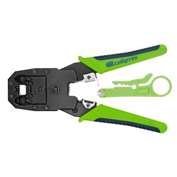 Клещи для обжима телефонных и компьютерных клемм 4P, 6P, 8P, функция обрезания проводов Сибртех 17733 - фото 725158