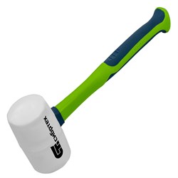 Киянка резиновая, 680 г, белая резина, фибергласовая рукоятка Сибртех 11168 - фото 725187