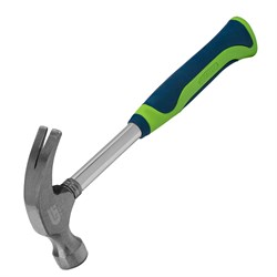 Молоток-гвоздодер, металлическая трубчатая обрезиненная рукоятка, вес 450 г, боек 27 мм Сибртех 10436 - фото 725428