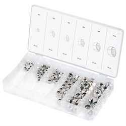 Набор гаек М5 х 0.8, М6 х 0.5, М6 х 1, М8 х 1.25, М10 х 1.25, М12 х 1.5 мм, 150 предмет Сибртех 47610 - фото 727141