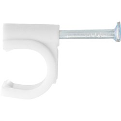 Скобы электроустановочные, 12 мм, круглый профиль, 40 шт Сибртех 47524 - фото 727230