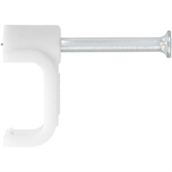 Скобы электроустановочные, 8 мм, прямоугольный профиль, 50 шт Сибртех 47536 - фото 727240