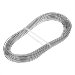 Трос металлополимерный прозрачный ПР-2.0, толщина 2.0 мм, моток 20 метров Сибртех 47625 - фото 727262