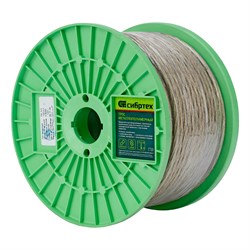 Трос металлополимерный прозрачный ПР-5.0, толщина 4.0 мм, катушка 100 метров Сибртех 47632 - фото 727295