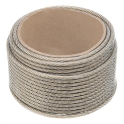 Трос металлополимерный прозрачный ПР-6.0, толщина 6.0 мм, моток 20 метров Сибртех 476403 - фото 727339