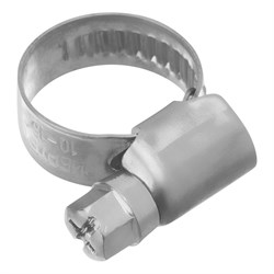 Хомуты нержавеющая сталь, Стандартное болтовое крепление 10-16 мм, 100 штук в упаковке, ширина 9 мм Сибртех 47577 - фото 727435