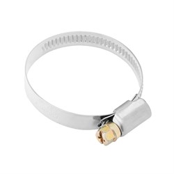 Хомуты нержавеющая сталь, Стандартное болтовое крепление 32-50 мм, 50 штук в упаковке, ширина 9 мм Сибртех 47582 - фото 727447