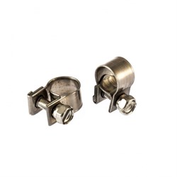 Хомуты металлические, MINI 9-11 мм, ширина 9 мм,  винтовой, W4, 2 шт Сибртех 475023 - фото 727527