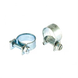 Хомуты металлические, MINI 14-16 мм, ширина 9 мм, винтовой, W1, 2 шт Сибртех 47505 - фото 727533