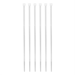 Хомуты, 180 x 3.6 мм, пластиковые, белые, 100 шт Сибртех 45525 - фото 727605