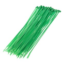 Хомуты, 250 x 3.6 мм, пластиковые, зеленые, 100 шт Сибртех 45513 - фото 727657