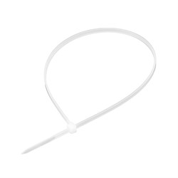 Хомуты, 370 x 3.6 мм, пластиковые, белые, 100 шт Сибртех 45533 - фото 727671