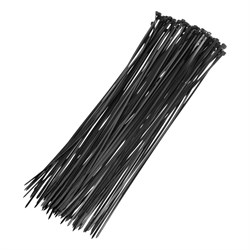 Хомуты, 370 x 3.6 мм, пластиковые, черные, 100 шт Сибртех 45562 - фото 727704