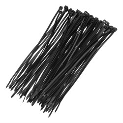 Хомуты, 250 x 4.8 мм, пластиковые, черные, 100 шт Сибртех 45564 - фото 727712