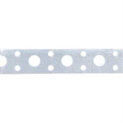 Лента перфорированная, вентиляционная, прямая, 0.55 мм, LP V, 1.7 см х 25 м, цинк Сибртех 46549 - фото 727810