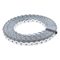 Лента перфорированная вентиляционная, "волна", 0.55 мм, LP VLN 1.2 см х 25 м, цинк Сибртех 46552 - фото 727811