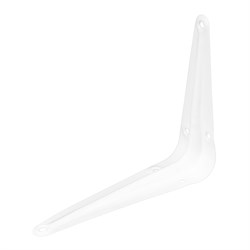 Кронштейн угловой с ребром, 100 х 125 мм, белый Сибртех 94015 - фото 727910