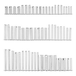 Набор штифтов с головкой и отверстием под шплинт, 60 предметов Сибртех 47612 - фото 727947