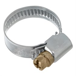 Хомуты металлические, Стандартное болтовое крепление 16-27 мм, 100 штук в упаковке, ширина 9 мм Сибртех 47558 - фото 728023