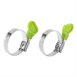 Хомуты металлические элемент крепления с формой ключа 20-35 мм, 2 шт Сибртех 47652 - фото 728071