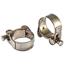 Хомуты металлические, силовые 36-39 мм, ширина 20 мм, шарнирный, W4, 2 шт Сибртех 475233 - фото 728151
