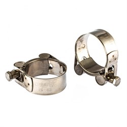 Хомуты металлические, силовые 40-43 мм, ширина 20 мм, шарнирный, W4, 2 шт Сибртех 475253 - фото 728160