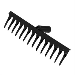 Грабли стальные, 300 мм, 14 витых зубьев, без черенка, Сибртех 61765 - фото 728458