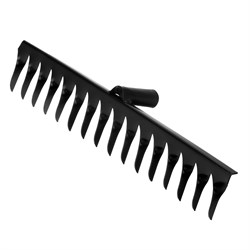 Грабли стальные, 420 мм, 16 витых зубьев, без черенка, Сибртех 61750 - фото 728470