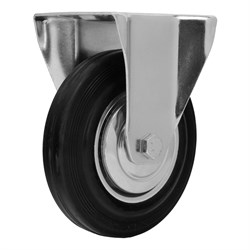 Колесо неповоротное D 160 мм, крепление  платформенное Сибртех 68711 - фото 728617