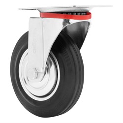 Колесо поворотное D 160 мм, крепление  платформенное Сибртех 68717 - фото 728642