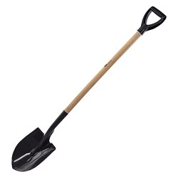 Лопата для сыпучих грузов, 215х290х1340 мм, деревянный лакированный черенок, Сибртех 61456 - фото 728782