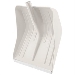 Лопата для уборки снега пластиковая, белая, 420 х 425 мм, без черенка, Сибртех 61615 - фото 728926