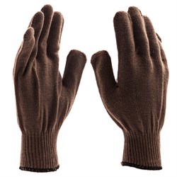 Перчатки трикотажные, акрил, коричневый, оверлок Сибртех 68653 - фото 729473