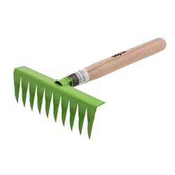 Грабли витые 10 - зубые, 200 х 390 мм, стальные, деревянная рукоятка, Агроном, Сибртех 61762 - фото 729670